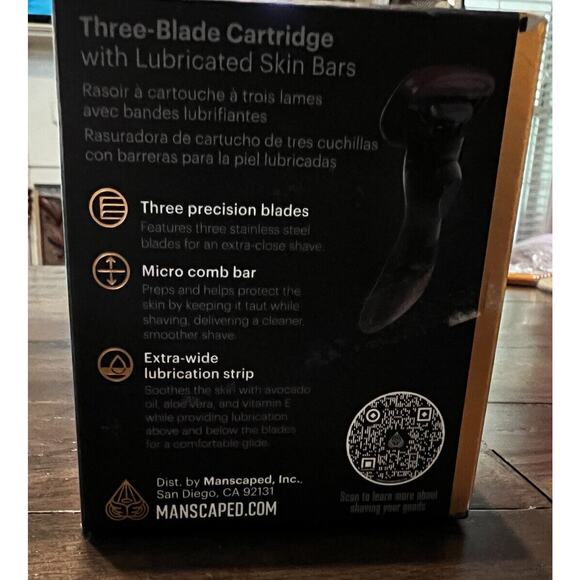 MANSCAPED The Crop Shaver Replacement Blades, RC3PK - 3 Pack - NEW in Box NIB - Picture 7 of 8